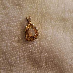 Vintage opal necklace charm